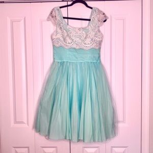 ModCloth Aqua Tulle Party dress